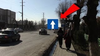 Видео Это улица с односторонним движением или.....??? "Дорожный Контроль" Туркестан от Road Control, улица Ибрагимова, Туркестан, Казахстан