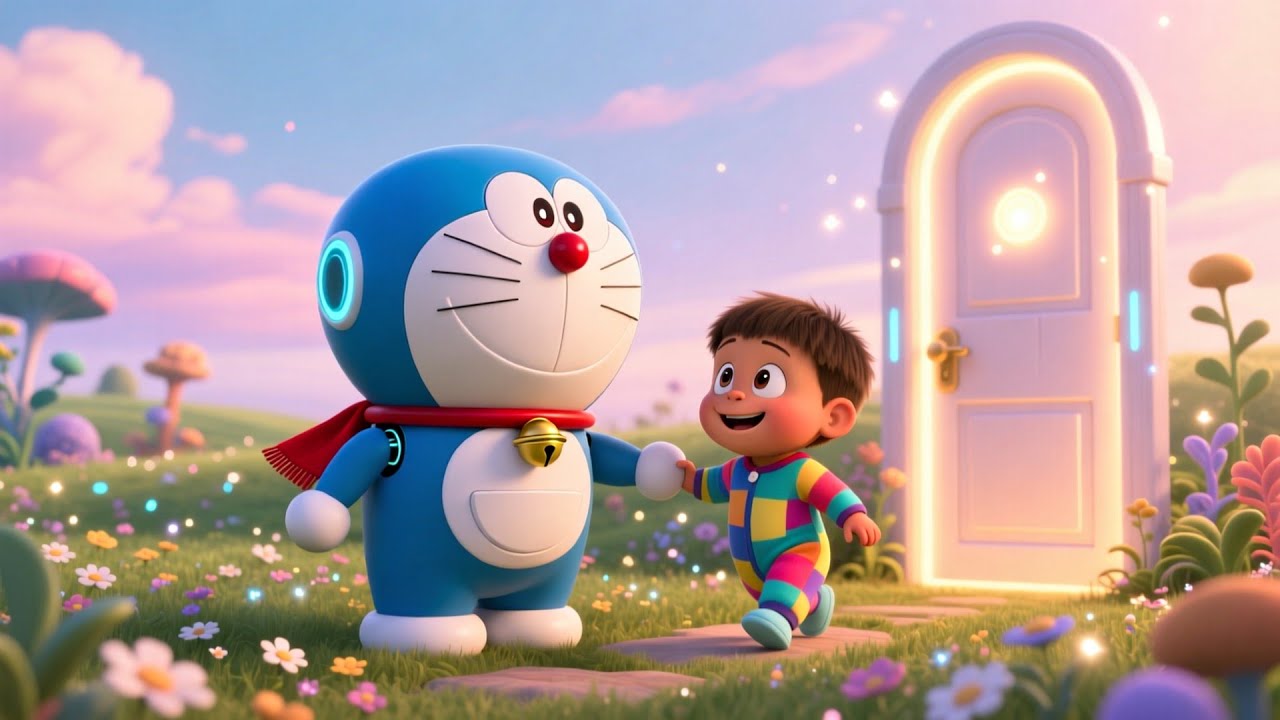 Doraemon Happy Land 🐱🌈 Fun Kids Song | Magical Playtime & Learning Adventure
