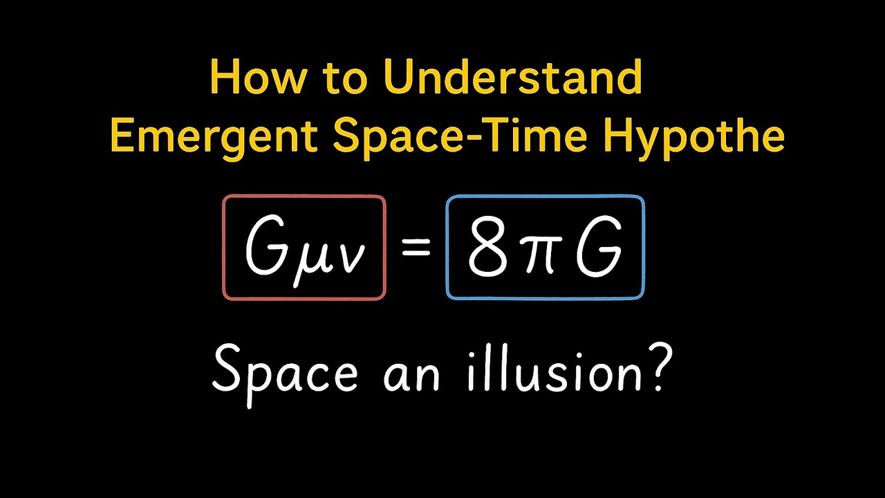 How to Understand Emergent Space-Time Hypothesis: Space an Illusion? | Quantum Entanglement Expla...
