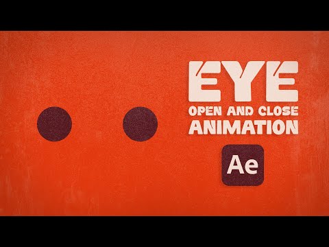 Simple Eye Open and Close Animation in After Effects | Easy Shape Layer Tutorial