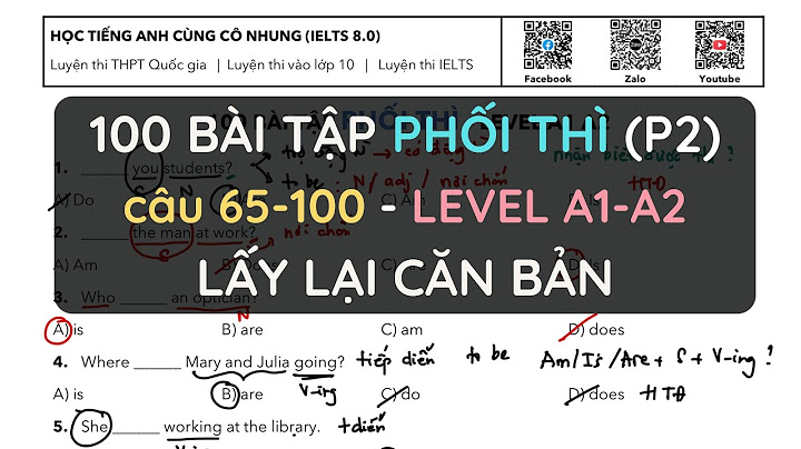 Bài tập viết lại câu với because because of