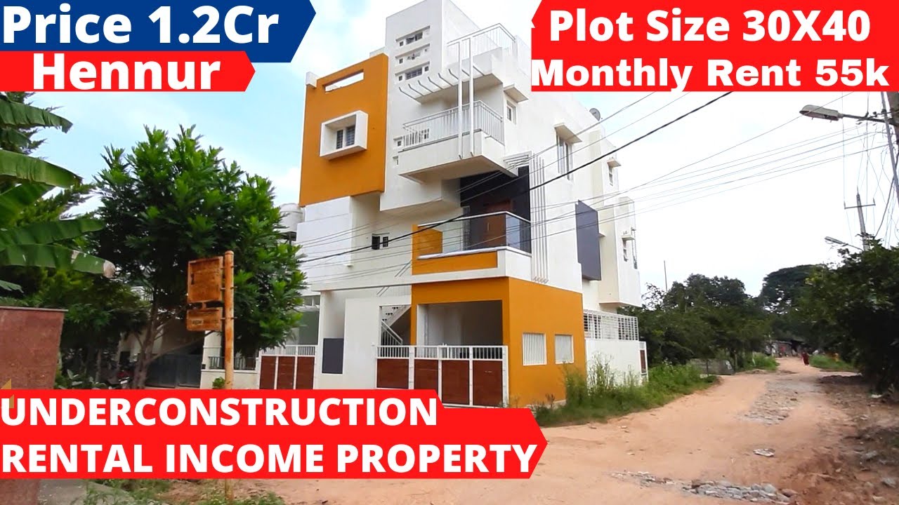 55000 Rs Rental Property on 30X40 only1.2Cr house for sale in Bangalore Prithvi