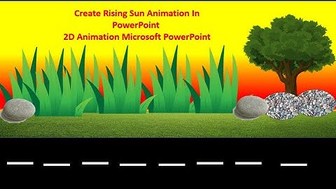 #sssci2022 Create Rising Sun Animation In PowerPoint 2D Animation Microsoft PowerPoint