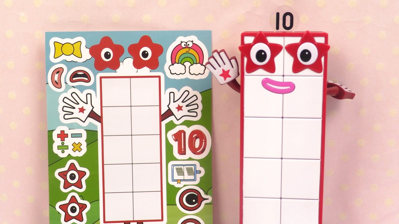Numberblocks Autocollant | Apprendre les chiffres de 1 à 10 Blocks