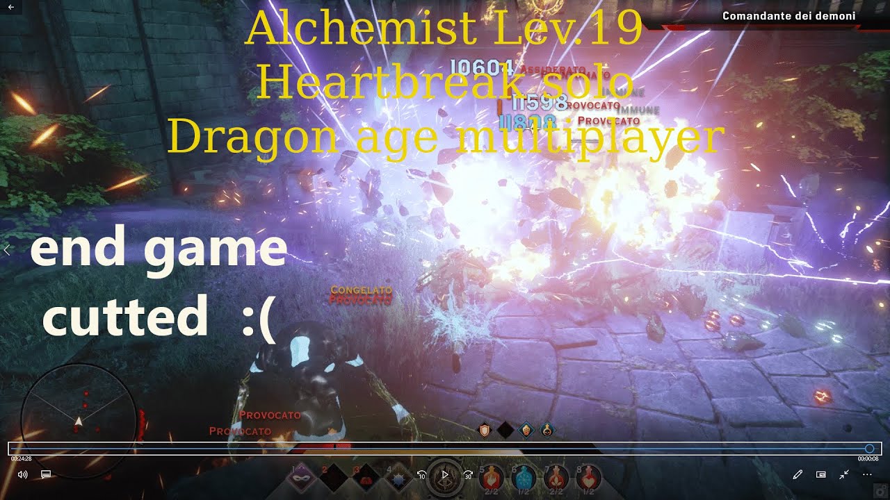 2020 - Dragon age inquisition multiplayer - heartbreak solo - Alchemist Lev.19 - video cutted