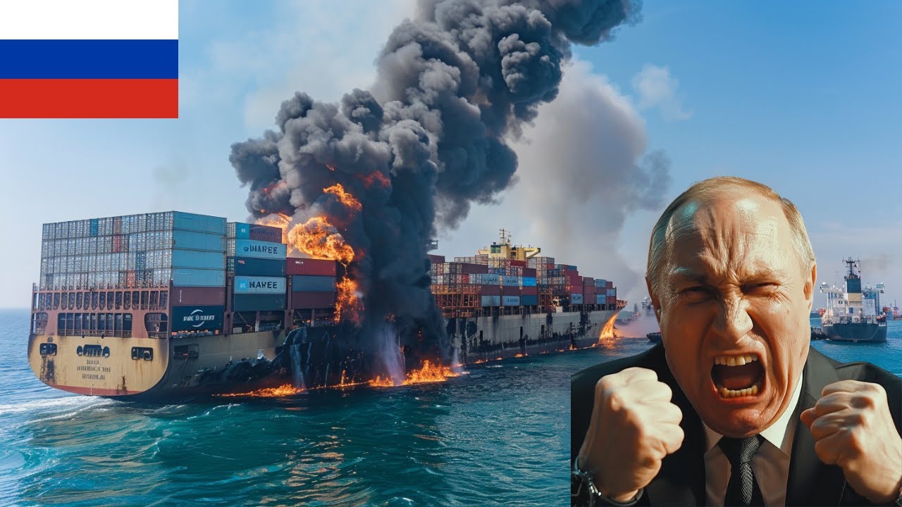 1 minutes ago! A US F-35 fighter jet sank a North Korean ship smuggling weapons to Russia.