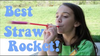 Straw and Paper Rocket