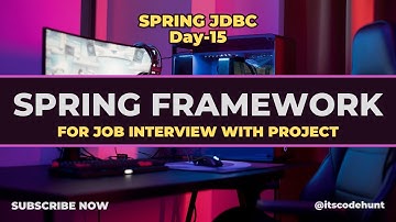 #15 JdbcTemplate class | Spring JDBC Part-2 | Spring Framework