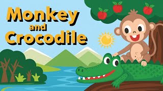 🐒 The Monkey and the Crocodile | Panchatantra Story for Kids | Moral Stories in English 🐊