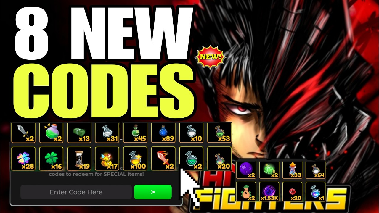 NEW CODES ROBLOX ANIME FIGHTERS SIMULATOR CODES IN 2026 ROBLOX 
