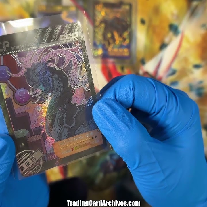 SSR of SCP-2845, fantastic looking trading card, love the embossed antlers!