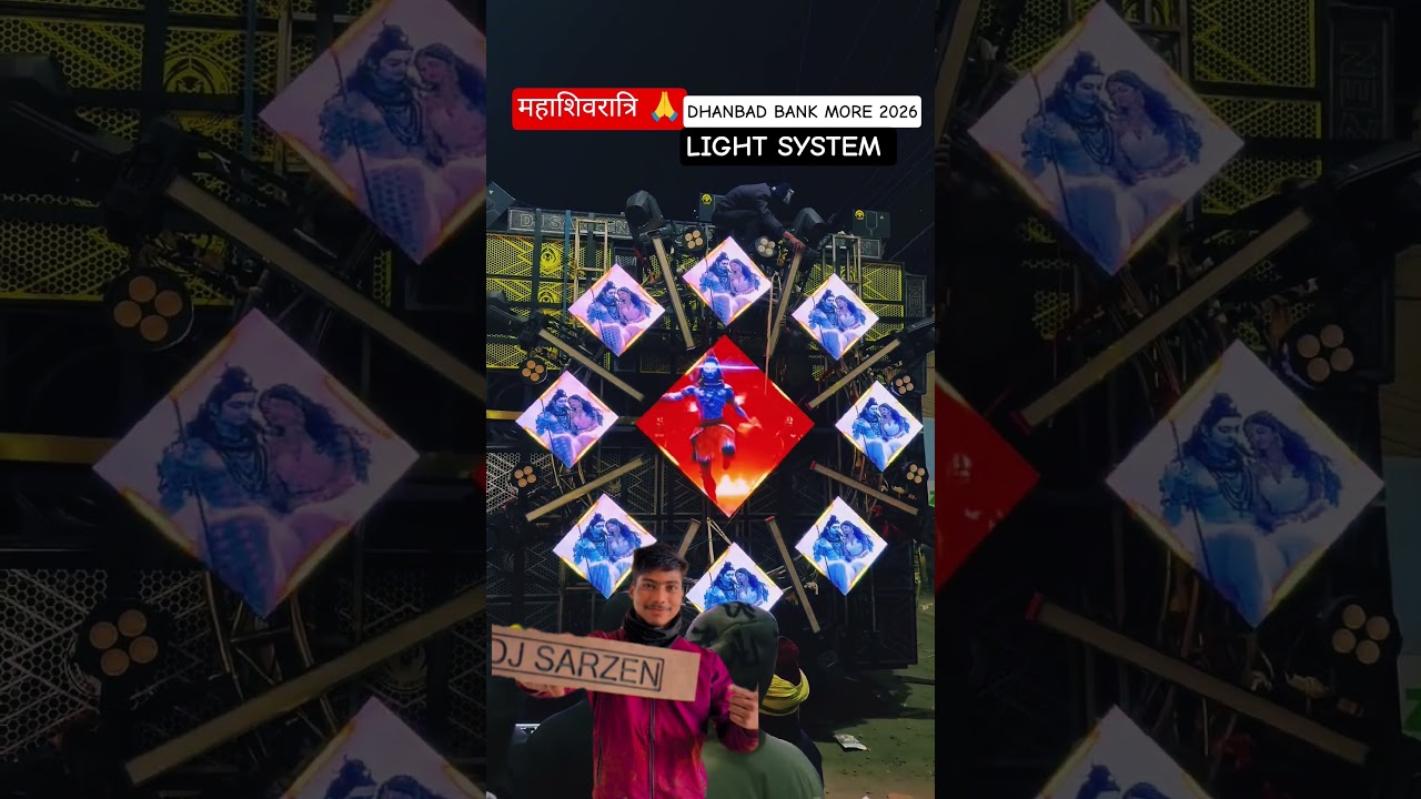 DJ SARZEN SETUP READY. LIGHT SYSTEM VIDEO DISPLAY WITH. 