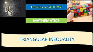 Triangular Inequality for Complex Numbers