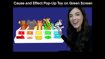 Cause and Effect Play on Green Screen - Pre-K Teletherapy on Zoom