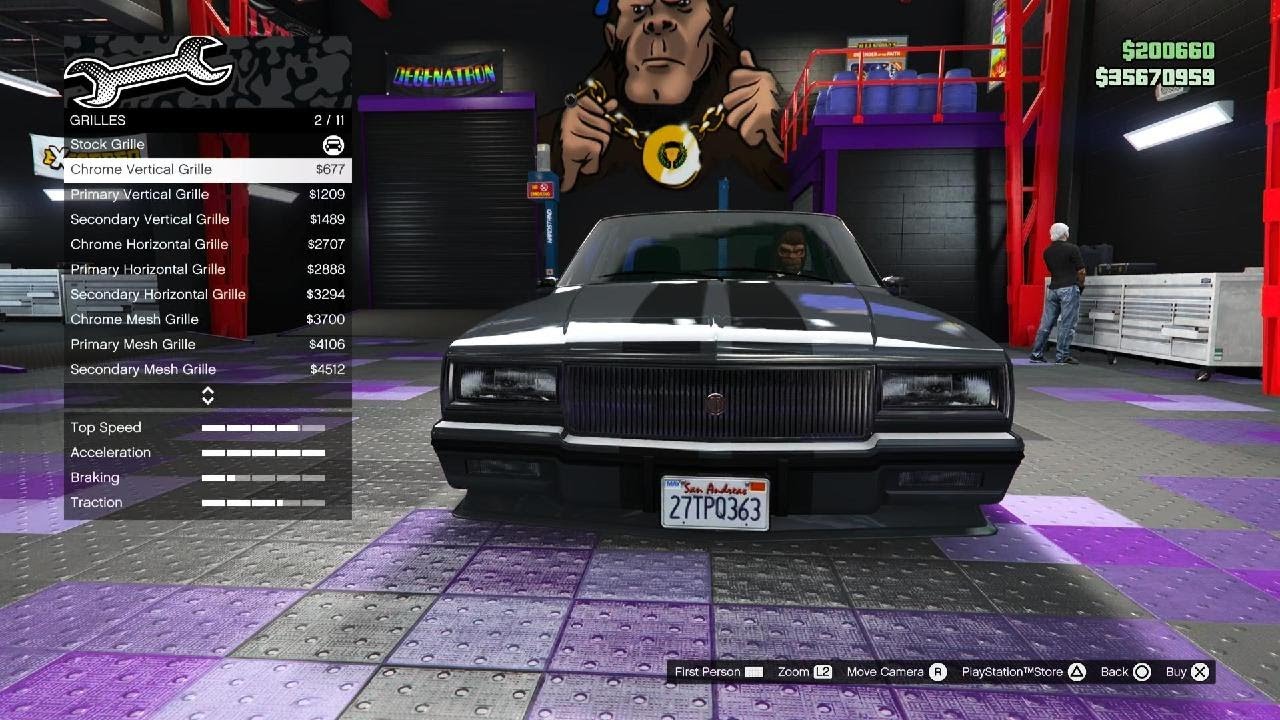 Grand Theft Auto V| Podium vehicle Declasse Impaler XL customization