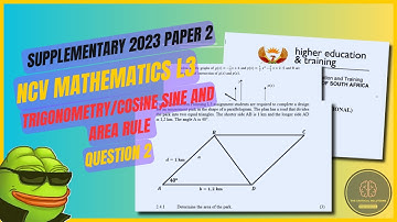 TRIGONOMETRY: Triangle Formulae & Simplifying | NCV Mathematics L3 (Supp 2024 Q4)