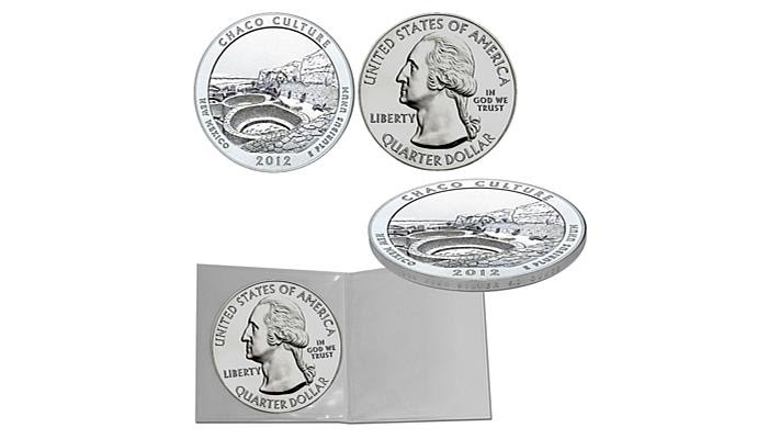 2012 5oz Silver Bullion Chaco Culture Park Quarter