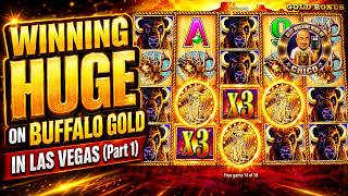 WINNING HUGE ON BUFFALO GOLD IN LAS VEGAS (Part 1) screenshot 3