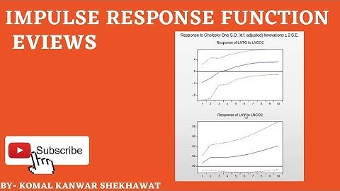 Impulse Response Function || EViews || EViews Tutorials