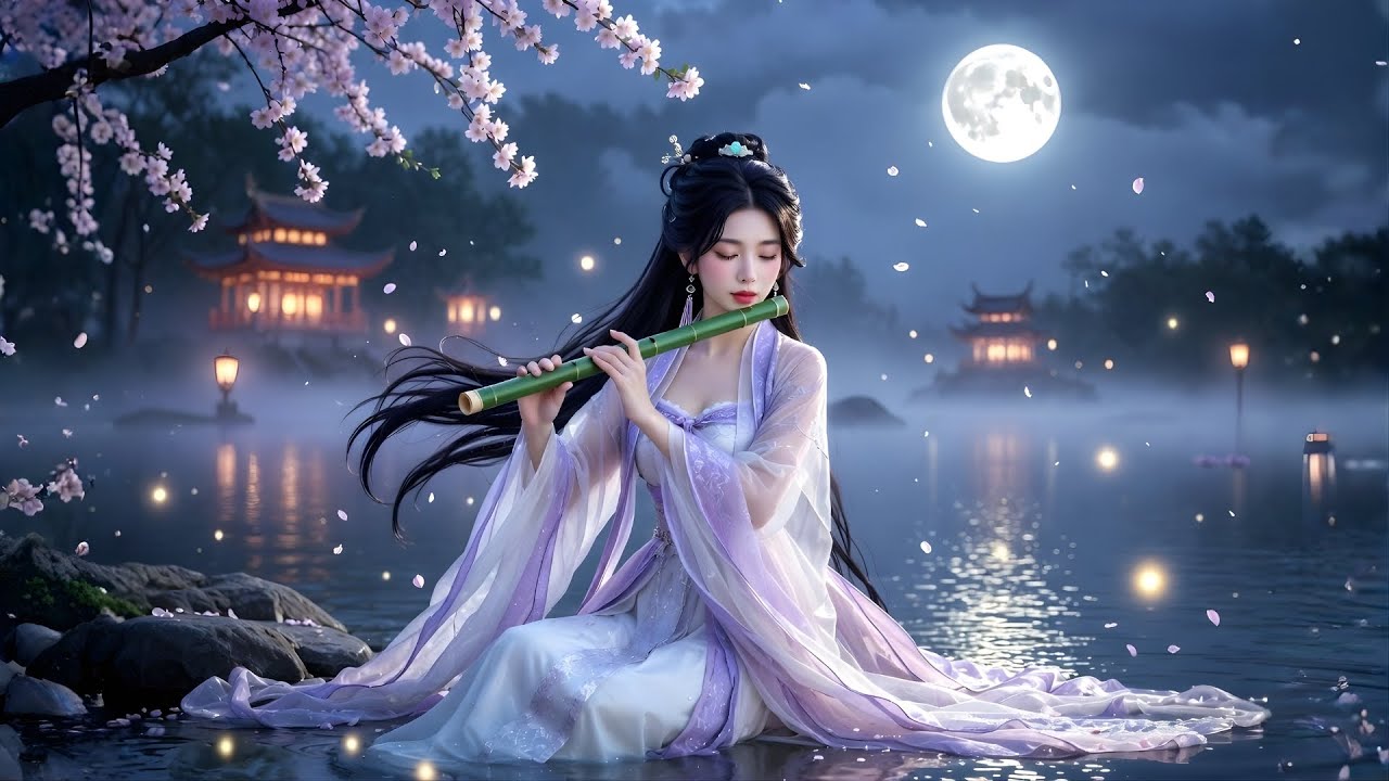 Chinese Zen Meditation Music🌿🌙: Bamboo Flute, Erhu & Guzheng Music for ...