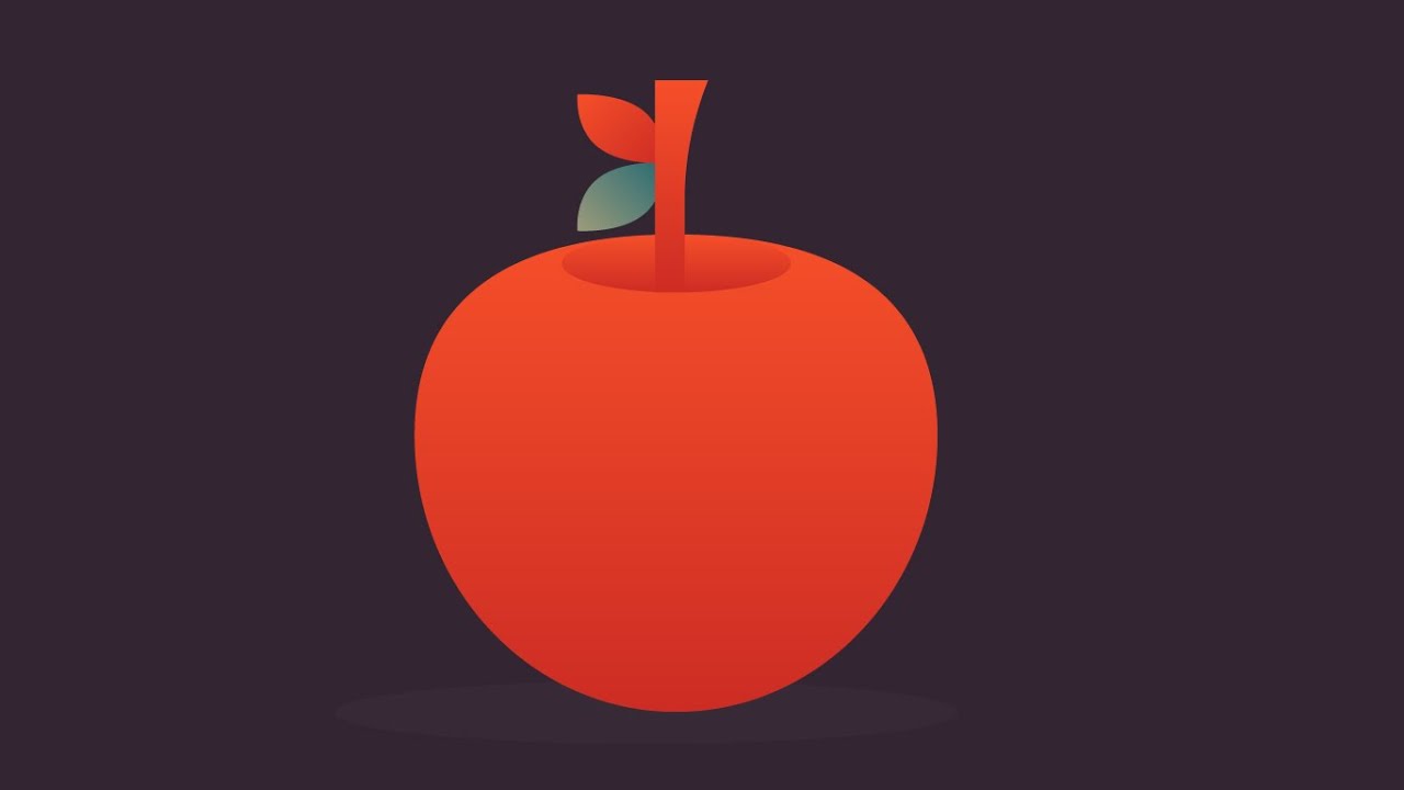 Illustrator Tutorial for beginners - Apple