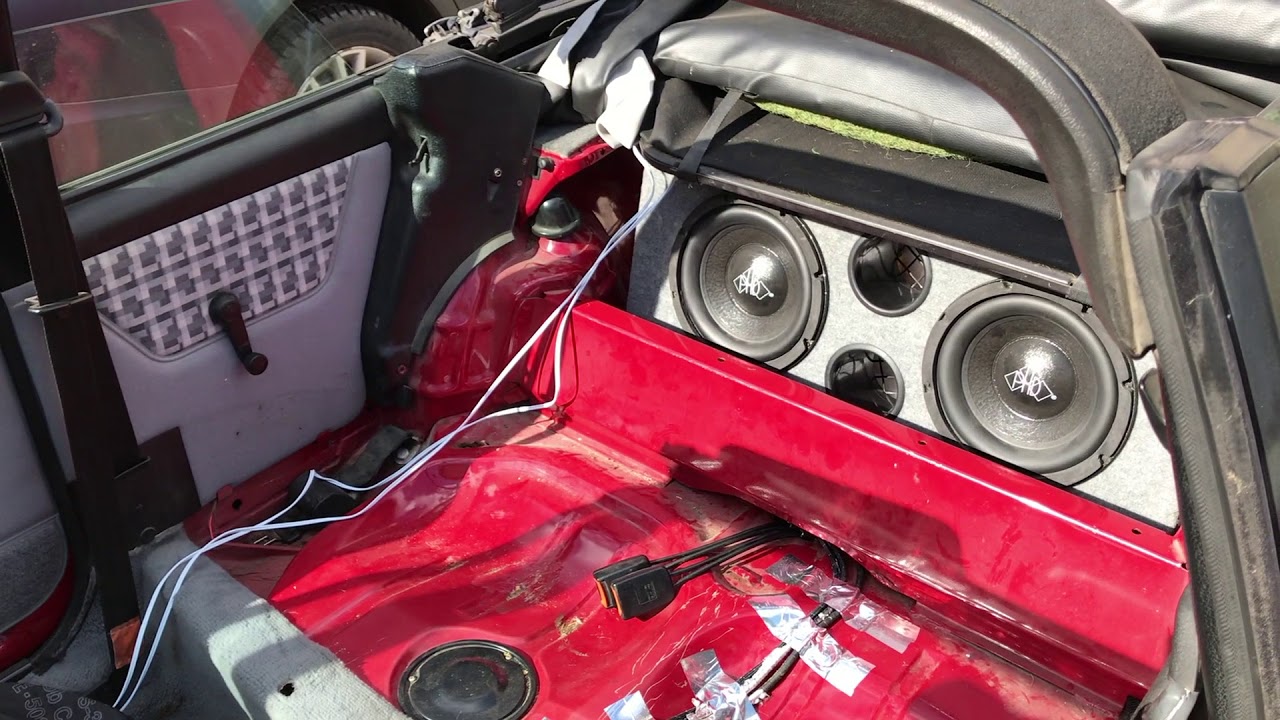 VW Golf MK1 cabrio first speaker test YouTube