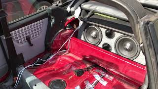 VW Golf MK1 cabrio first speaker test