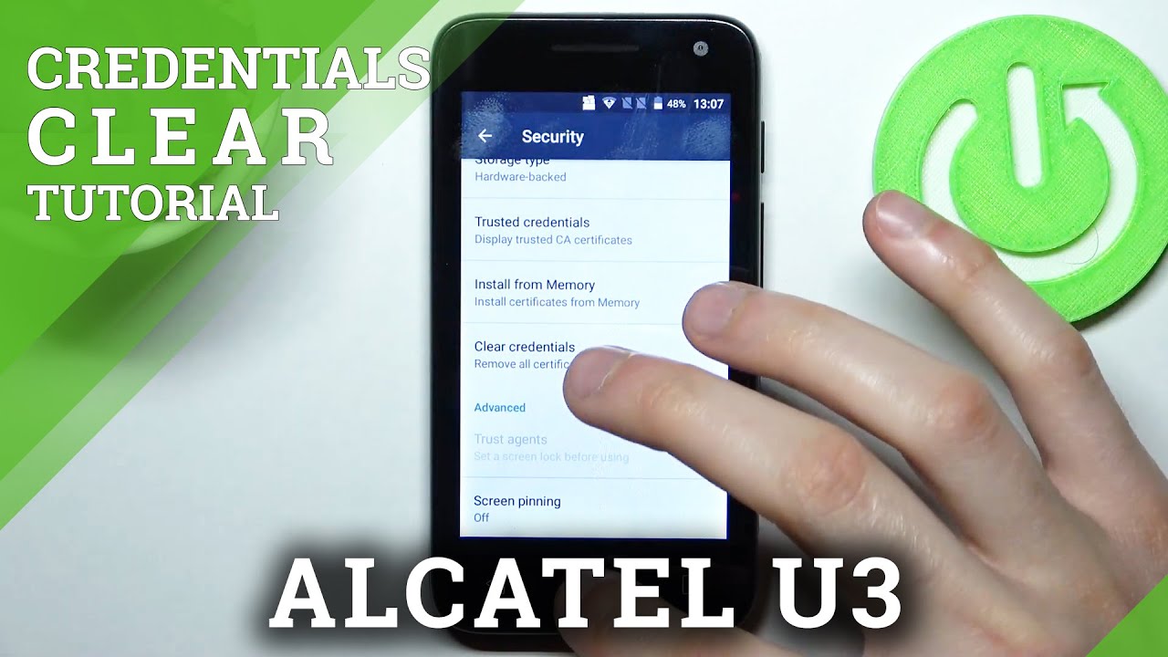 How To Clear Credentials On ALCATEL U3 Remove All Licenses YouTube