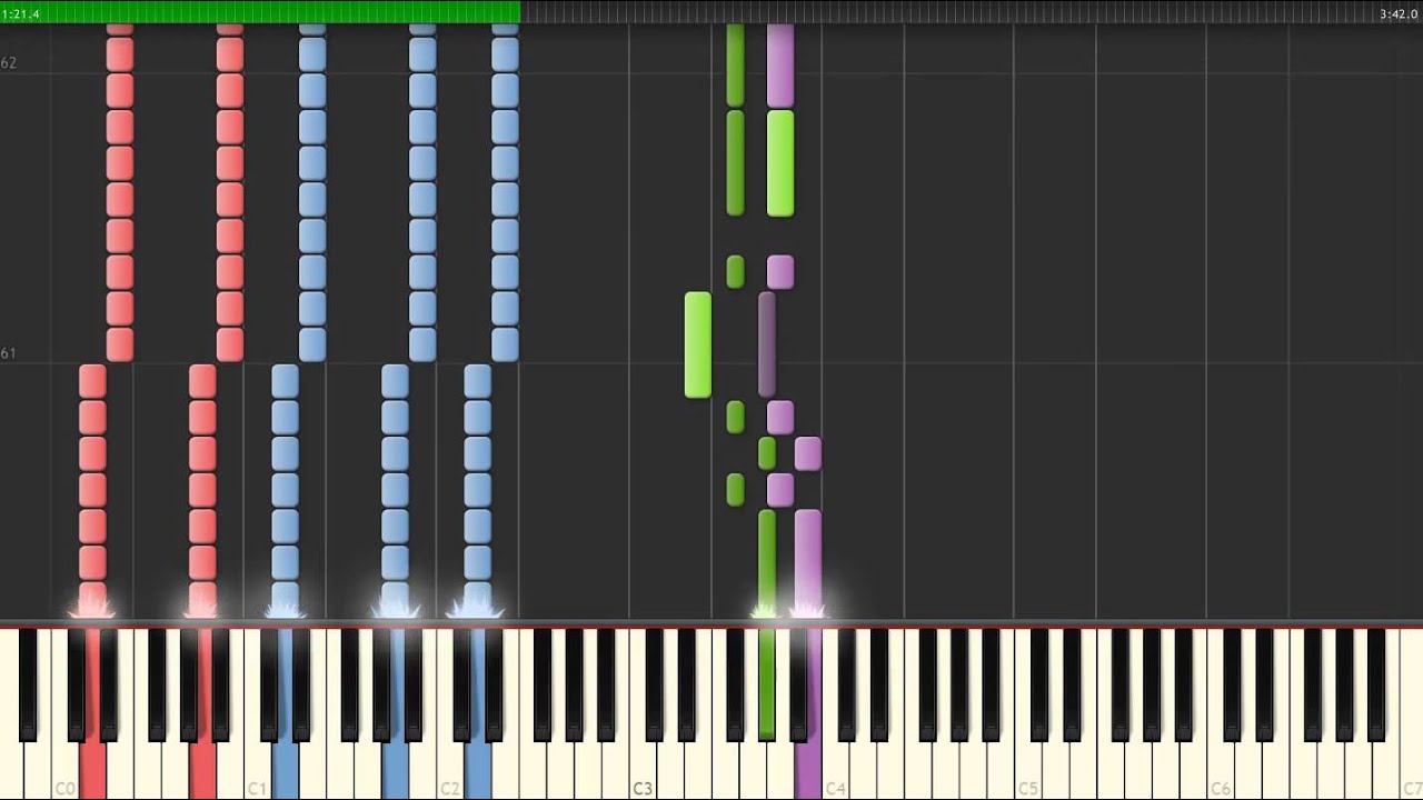 Fallen Angels — Black Veil Brides, How To Play, Piano  Synthesia Tutorial