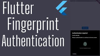 Famous Flutter Tutorial - Flutter Fingerprint Authentication [2022] Wealth