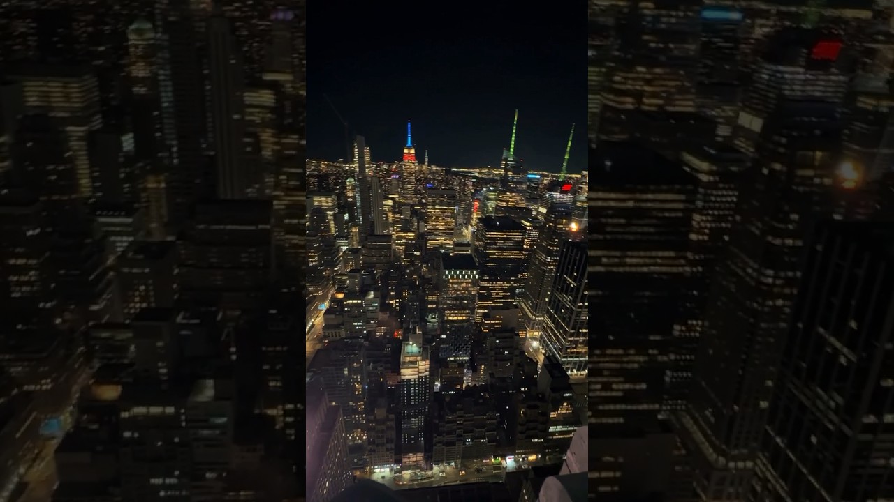 ⁣جمال نيويورك بالليل حاجة تانية خالص 🌃