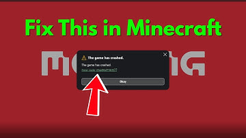 Fix Minecraft error code 0xe06d7363 (The game has crashed)