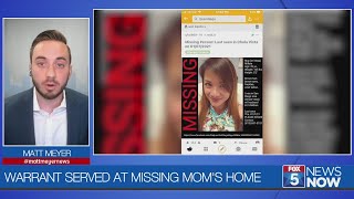 Warrant Served at Missing Mom's Home