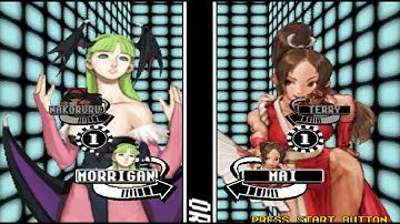 #1043 Capcom vs SNK (ARC) Bosses (4/4): Nakoruru and Morrigan playthrough.