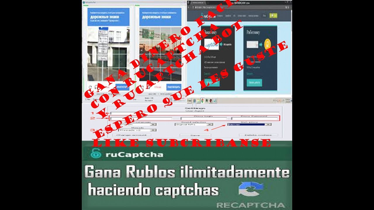 Tutorial de Rucaptcha y 2Rucaptcha BOT-X|| Como se usan y registrarse.