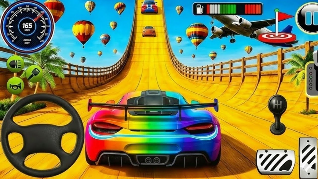 Mega Ramp Monster Car Racing 3D - Extreme Car Stunts - Android Gameplay