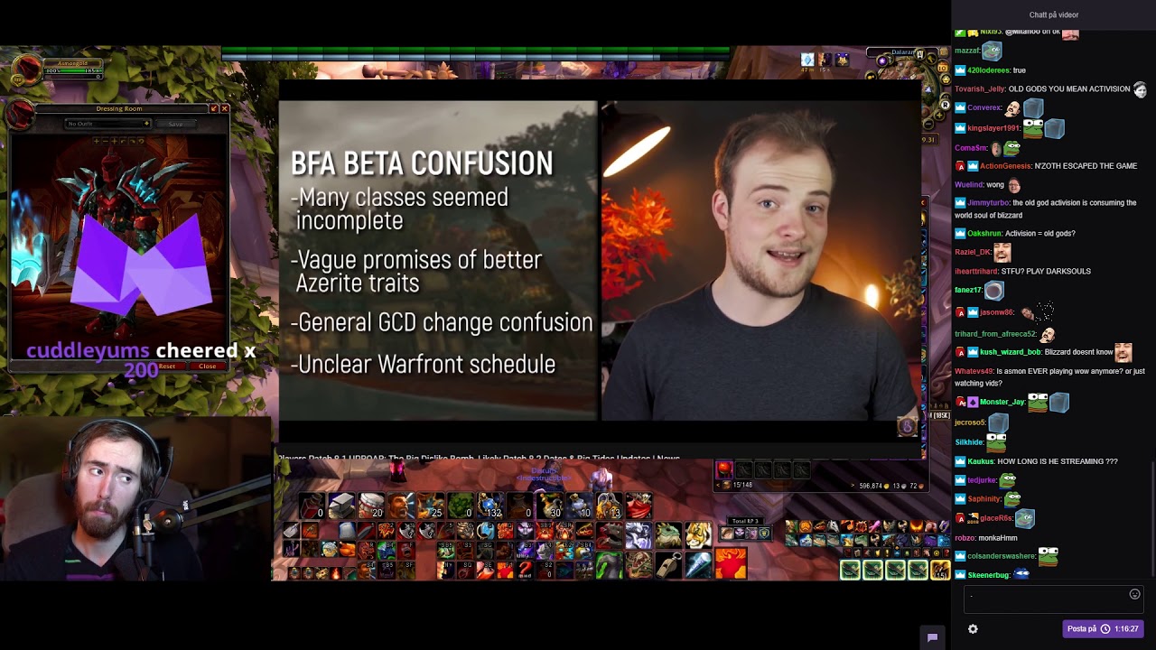 Asmongold reacts to Players Patch 8.1 UPROAR: The Big Dislike Bomb by  BellularGaming -with chat