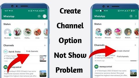 Create channel option not showing problem in whatsapp || whatsapp me create channel option nahi aaya