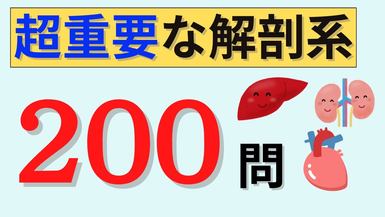 超重要な解剖・疾患・治療の聞き流し