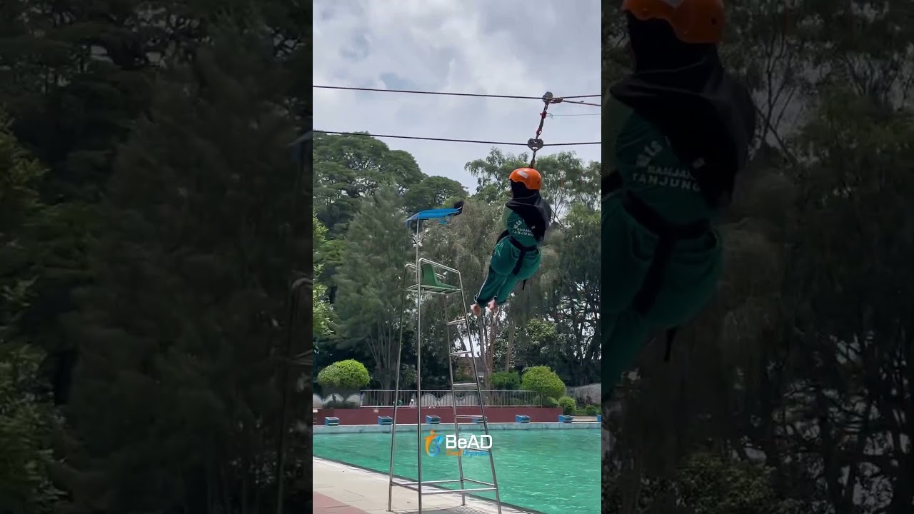 seru banget main flying fox 