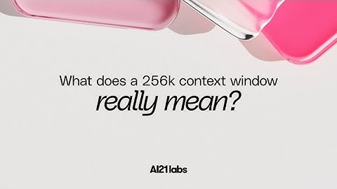 Jamba-Instruct has a 256K context window,