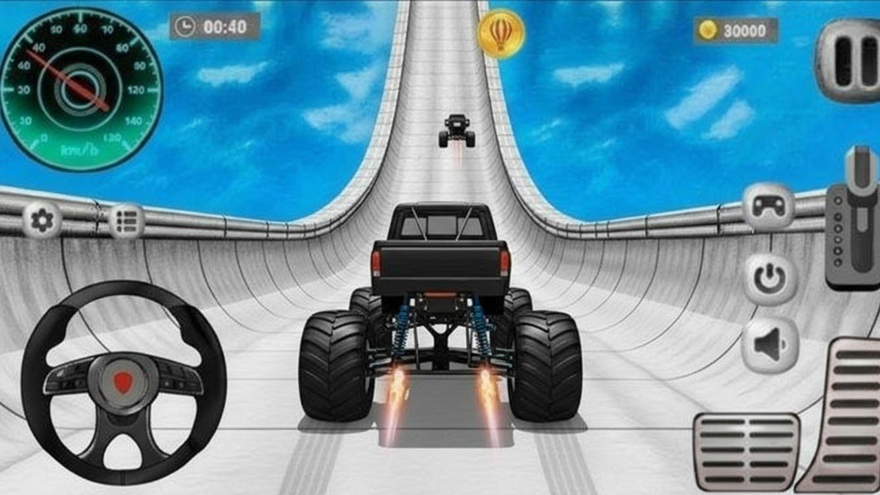 Ultimate Ramp Monster Truck Racing - Truck Stunt Racing Simulator - Android Gameplay