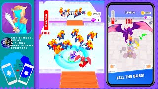 ONE TOUCH control ANDROID game | Hyper Knight by Skyloft | NOOB vs PRO vs HACKER vs GOD screenshot 5