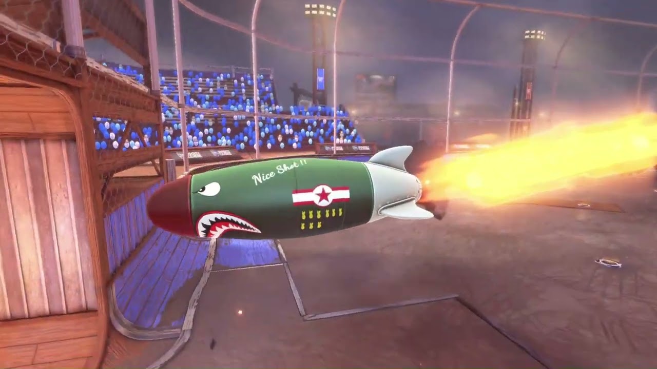 Air Strike Goal Explosion in Slow Motion in Rocket League!