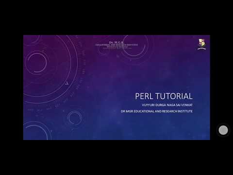 Perl Tutorial