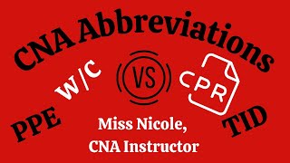 CNA Medical Abbreviations / Medical Terms Review Quiz | Test your knowledge | #LearnWithNicole