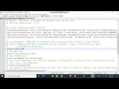 INCREASE MEMORY IN WEKA