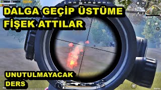 BENLE DALGA GEÇİP ÜSTÜME FİŞEK ATTILAR ! AMAAAA :)) SOLO VS SQUAD PUBG MOBİLE