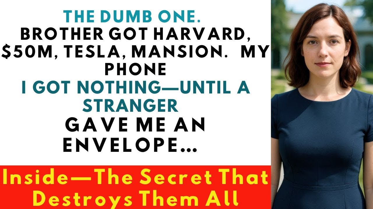 They Called Me the Dumb One… Until a Stranger’s Envelope Changed Everything