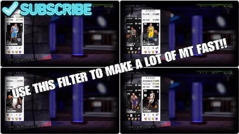 USE THIS FILTER TO MAKE A LOT OF MT FAST!! Nba2k19 MyTEAM